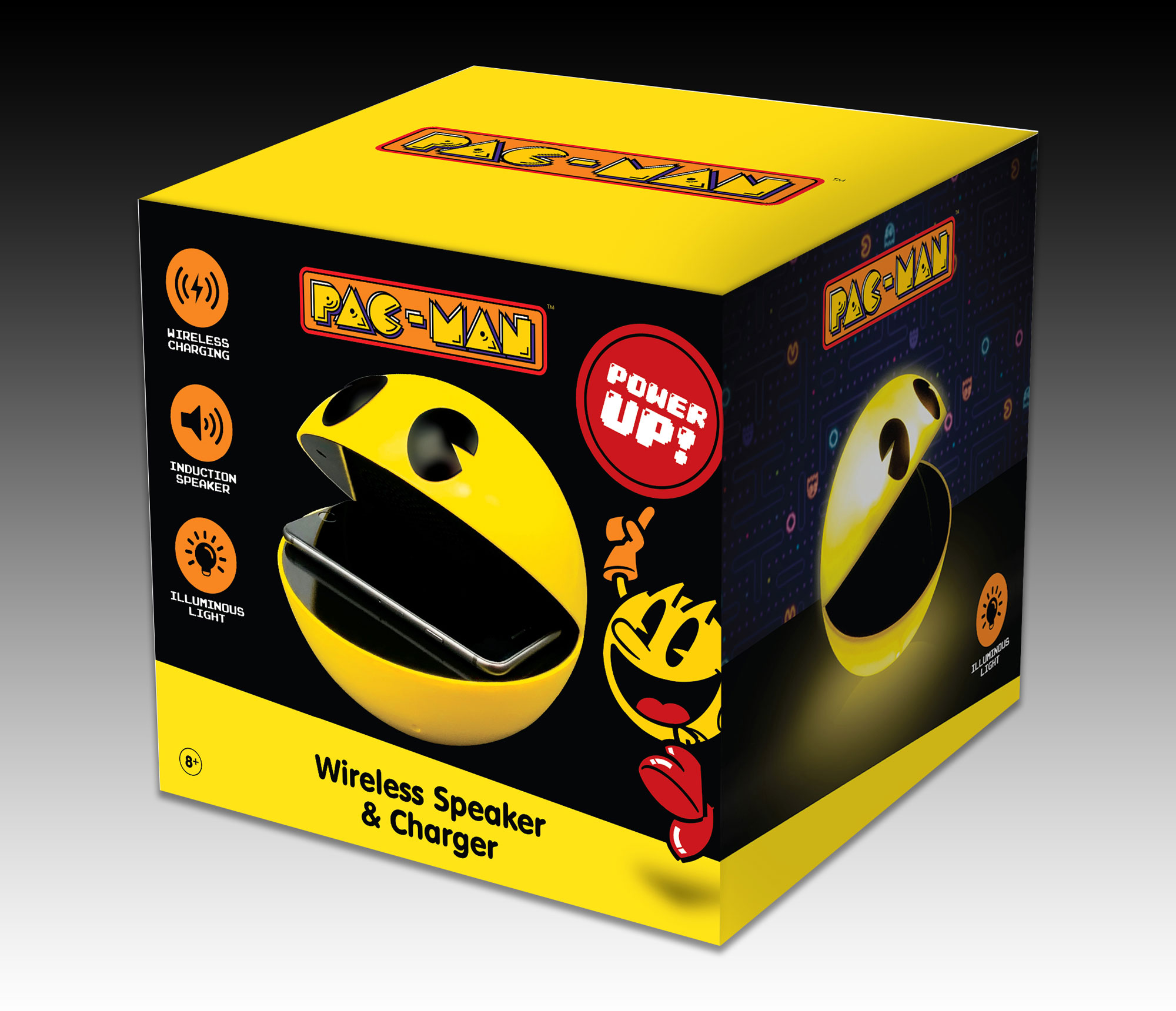 パックマン PAC-MAN ワイヤレス スピーカー＆チャージャー バンダイ限定 楽天市場】ワイヤレススピーカー Bluetoothスピーカー Bluetooth