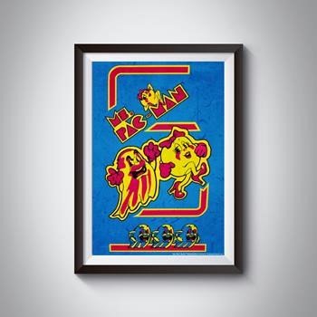額装済/PAC-MAN 45th（アンドレ サライバ）/アートポスター 楽天市場】PAC-MAN フォトアートポスター READY！ パックマン